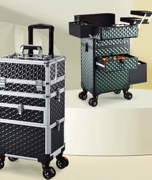 Rollende Make-upkoffer – Professionele Cosmetologie Trolley