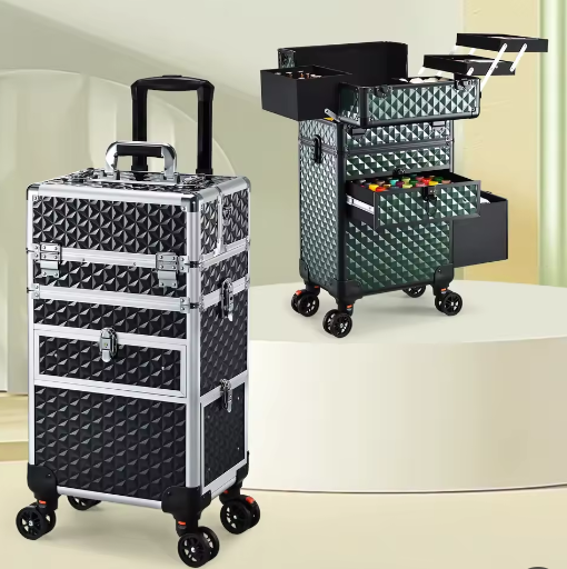 Rollende Make-upkoffer – Professionele Cosmetologie Trolley