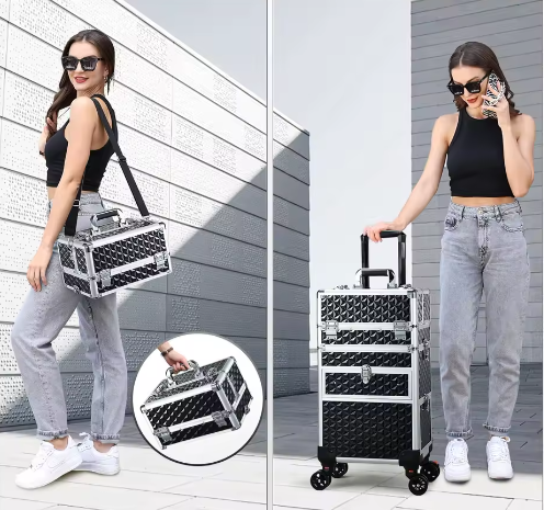 Rollende Make-upkoffer – Professionele Cosmetologie Trolley