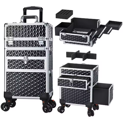 Rollende Make-upkoffer – Professionele Cosmetologie Trolley