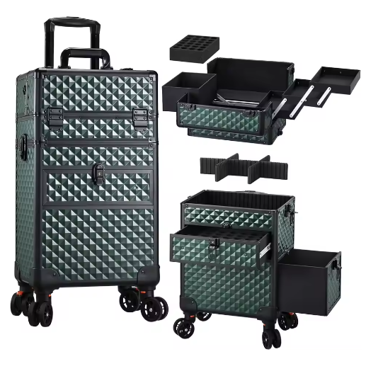 Rollende Make-upkoffer – Professionele Cosmetologie Trolley