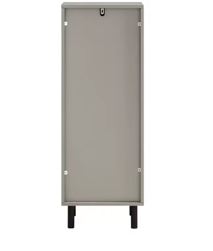 Smalle Waskast met Uitklapbare Waszak en Metalen Poten