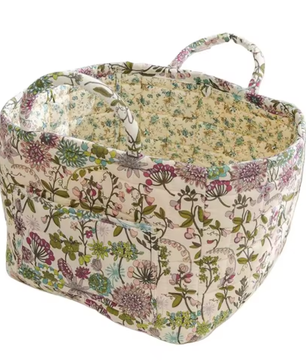 Boho Stoffen Opbergmand – Gewatteerde Wasmand met Grote Capaciteit en Handgrepen