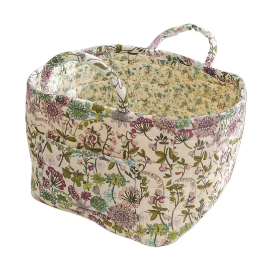 Boho Stoffen Opbergmand – Gewatteerde Wasmand met Grote Capaciteit en Handgrepen