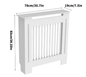 Moderne Witte Radiatorafdekking van MDF – Houten Ombouw met Grilldesign
