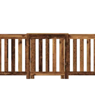 Radiatorafdekking met Houtnerf Ontwerp en Verticale Latten – Stijlvolle Verwarmingsombouw