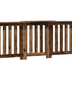 Radiatorafdekking met Houtnerf Ontwerp en Verticale Latten – Stijlvolle Verwarmingsombouw