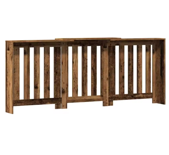 Radiatorafdekking met Houtnerf Ontwerp en Verticale Latten – Stijlvolle Verwarmingsombouw