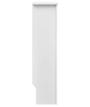Witte Radiatorcover MDF – Moderne Verwarmingskast met Plank voor Woonkamer