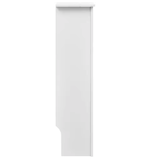 Witte Radiatorcover MDF – Moderne Verwarmingskast met Plank voor Woonkamer