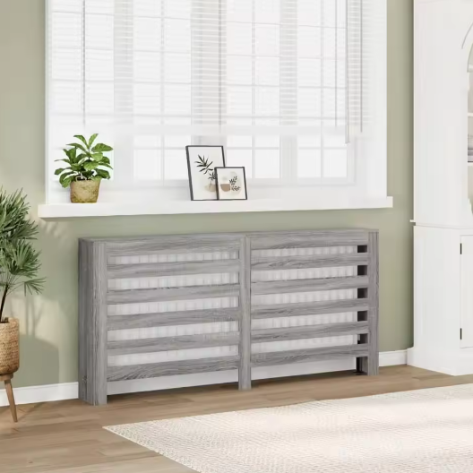 Radiatorbekleding MDF Grijs Sonoma – Stijlvolle Woonkamer Radiatorafdekking 175x20x82 cm