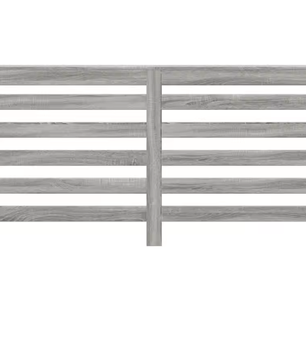 Radiatorbekleding MDF Grijs Sonoma – Stijlvolle Woonkamer Radiatorafdekking 175x20x82 cm