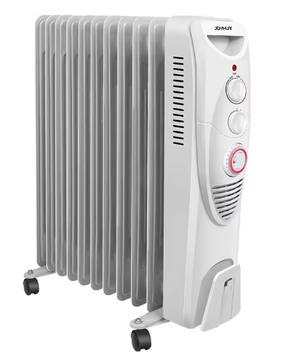 Oliegevulde Elektrische Radiator met Wielen en Thermostaat