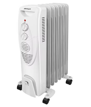 Oliegevulde Elektrische Radiator met Wielen en Thermostaat