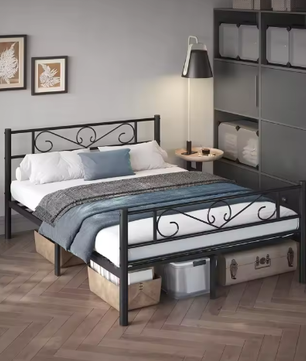 Stijlvol Metalen Tweepersoonsbed 140x200 cm – Robuust en Modern