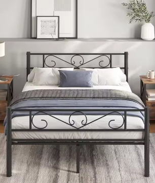 Stijlvol Metalen Tweepersoonsbed 140x200 cm – Robuust en Modern