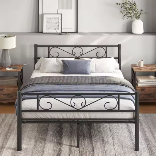 Stijlvol Metalen Tweepersoonsbed 140x200 cm – Robuust en Modern