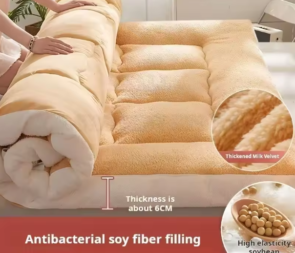 Dikke Sojavezels Matras van Fluweel – Comfortabel en Verdikt