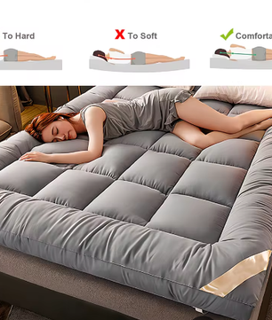 Extra Dikke 3D Matras Topper – Opvouwbaar en Comfortabel