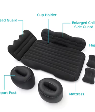 Opblaasbaar Reisbed voor Auto – Comfortabel Luchtbed voor Camping