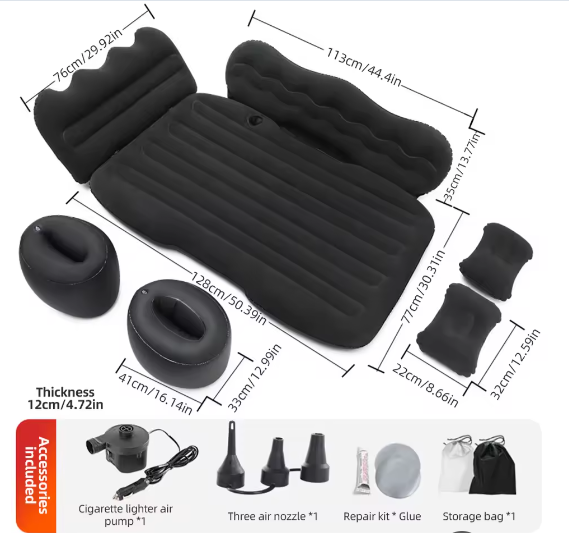 Opblaasbaar Reisbed voor Auto – Comfortabel Luchtbed voor Camping