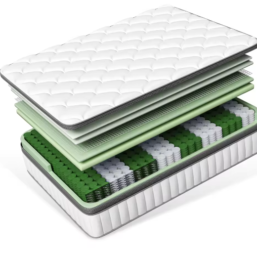 Pocketvering Matras 7-Zone Ondersteuning – 25 cm Dik, Medium Stevig