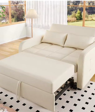 Multifunctionele Opklapbare Slaapbank met Verstelbare Rugleuning – Compact en Ideaal voor Kleine Ruimtes, 180×127 cm