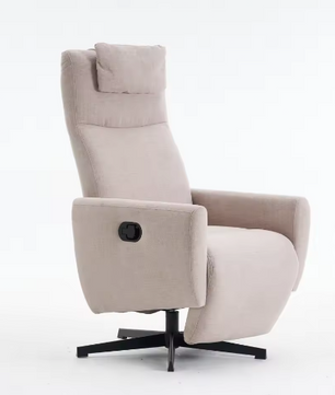 Comfortabele Draaibare Slaap- en Loungestoel – Verstelbare Rugleuning en Voetsteun