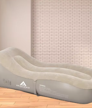 Outdoor Zelfopblazende Lounge Stoel – Draagbare Waterdichte Luchtbank met Elektrische Pomp