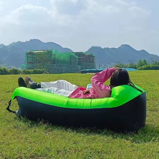 Opblaasbare Lucht Slaapbank – Waterdichte Outdoor Lounger 240×70 cm