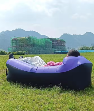 Opblaasbare Lucht Slaapbank – Waterdichte Outdoor Lounger 240×70 cm