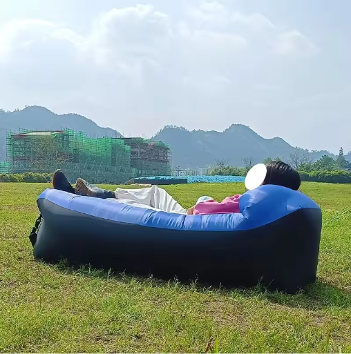 Opblaasbare Lucht Slaapbank – Waterdichte Outdoor Lounger 240×70 cm