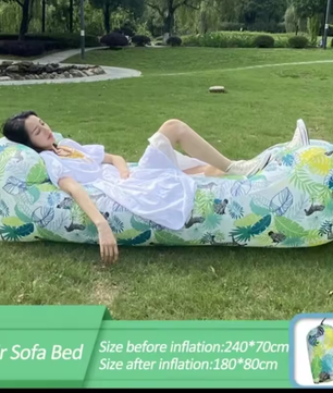 Opblaasbare Lucht Slaapbank – Waterdichte Outdoor Lounger 240×70 cm