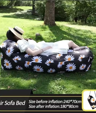 Opblaasbare Lucht Slaapbank – Waterdichte Outdoor Lounger 240×70 cm