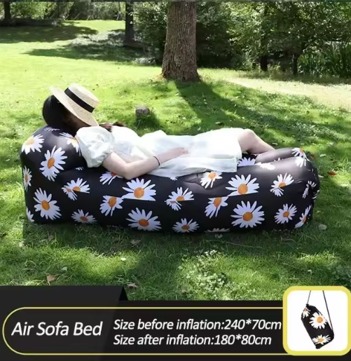 Opblaasbare Lucht Slaapbank – Waterdichte Outdoor Lounger 240×70 cm