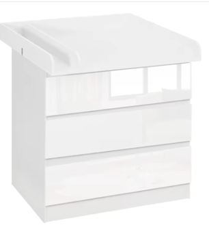 Witte Babycommode met 3 Laden – Multifunctioneel Opbergmeubel