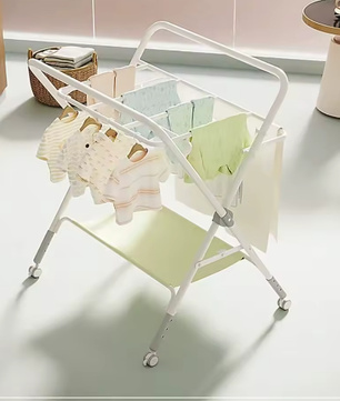 Opvouwbare Babycommode met Wielen – Verstelbaar Luiertafel en Organizer