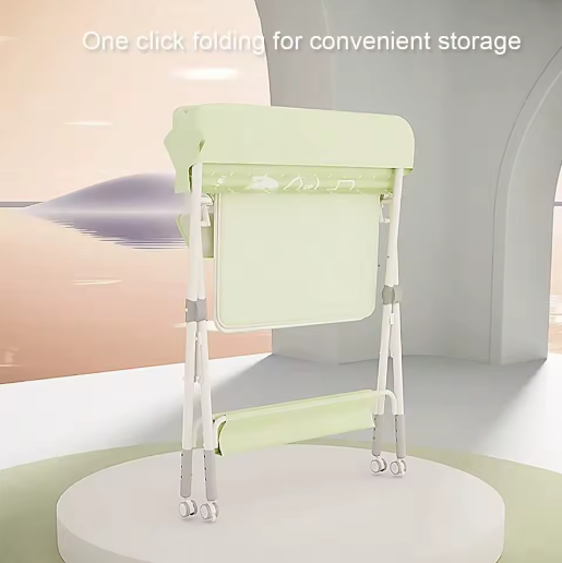 Opvouwbare Babycommode met Wielen – Verstelbaar Luiertafel en Organizer