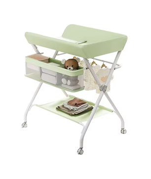 Opvouwbare Babycommode met Wielen – Verstelbaar Luiertafel en Organizer