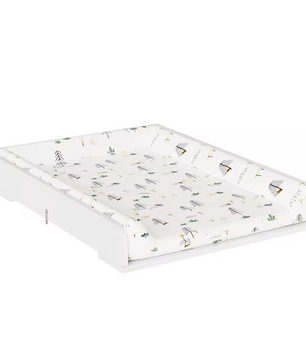 Babycommode Opzetstuk voor Ladekast – MDF Aankleedblad met Zijwanden