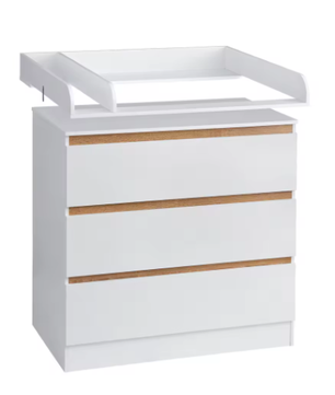 Moderne Babycommode met 3 Lades – Ladekast en Opbergmeubel