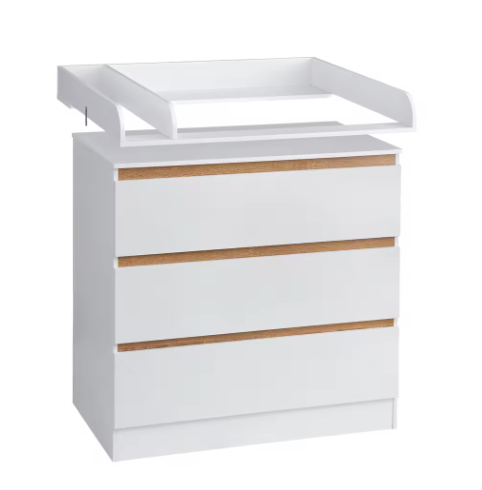 Moderne Babycommode met 3 Lades – Ladekast en Opbergmeubel