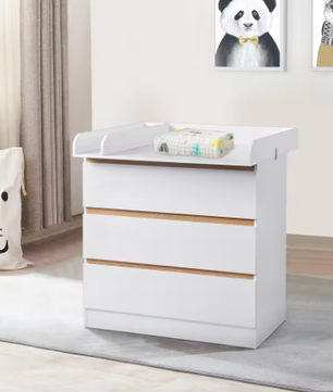 Moderne Babycommode met 3 Lades – Ladekast en Opbergmeubel