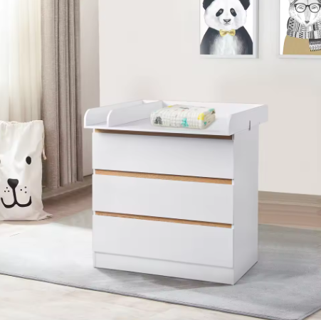 Moderne Babycommode met 3 Lades – Ladekast en Opbergmeubel