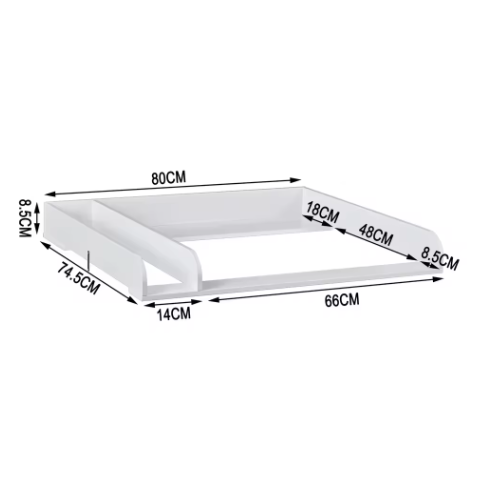 Moderne Babycommode met 3 Lades – Ladekast en Opbergmeubel