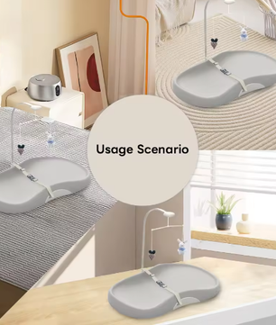 Babycommode Aankleedkussen – Voorgevormd, Antislip en Gemakkelijk Schoon te Maken