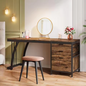 Kaptafel met 3 Lades en Omkeerbaar Ontwerp, Industrieel