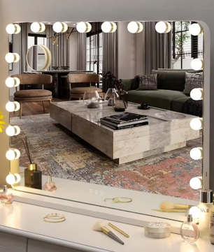 Make-upspiegel met LED-verlichting en 20 Lampen – Touchbediening