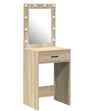 Kaptafel met LED-verlichting en Spiegel – Lade, Modern Design
