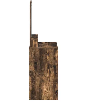 Elegante kaptafel met lades – Gerookt eiken, 50x41x140 cm, slaapkamer make-up tafel